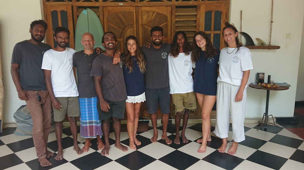 surf and yoga team Arugam bay